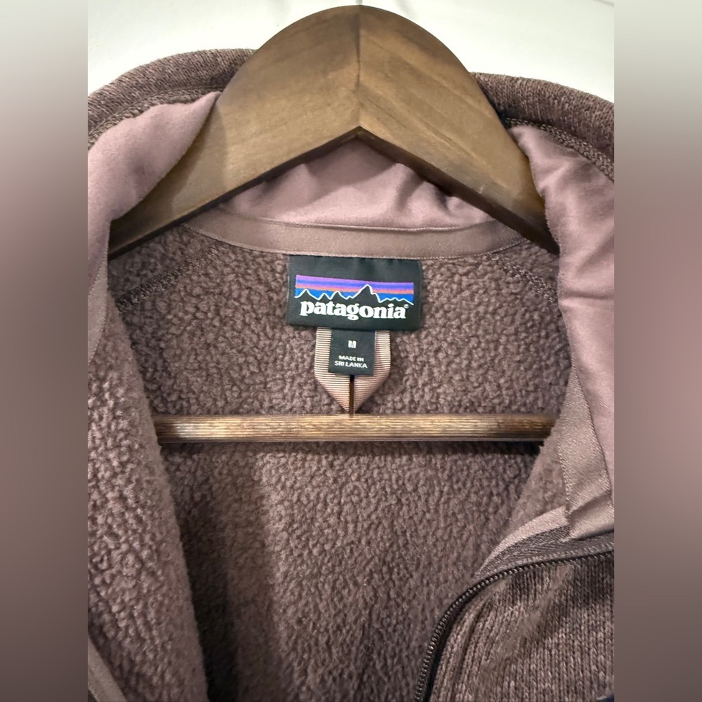 Patagonia Better Sweater Women’s Medium 1/4 Zip Fleece Pullover Brown - Picture 4 of 9